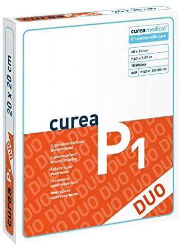Curea P1 Superabsorb.Wundauflage 20x20 cm