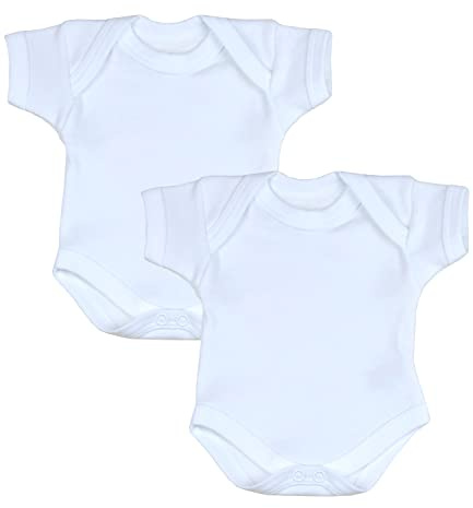 BabyPrem-paket med 2 vanliga färgade kroppstyper/västar 0–7,5 lb 3.5-5.5lb(1.6-2.5kg) Vitt