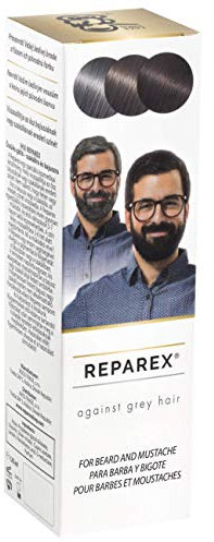 Reparex contra canas – Tratamiento de barba gris natural para bigote y barba – Mejor que el tinte de barba – no más gris – 125 ml