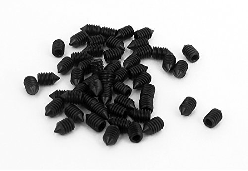 Aexit M2.5x4mm Schrauben 12.9 Legierter Stahl Imbuseinsatz Kegel Spitze Passschrauben Madenschrauben 50stk