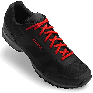 Giro Gauge Men's Mountain Bike Shoe, Black/Bright Red, US 9 / EU 42