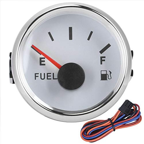 Tbest Indicador de Nivel de Aceite, medidor de Nivel de Tanque de Aceite Combustible de 52 mm/2 pulg.(Blanco)