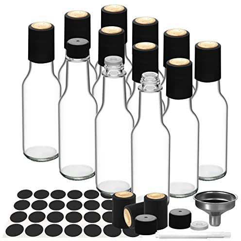WERTIOO Botella de vidrio de aceite de 250 ml, decantador de aceite y vinagre para cocina
