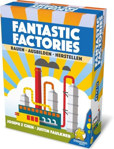 Strohmann Games, Fantastic Factories, Grundspiel, Familienspiel, Brettspiel, 1-5 Spieler, Ab 12+ Jahren, 45+ Minuten, Deutsch