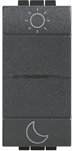 Bticino LN4574CWI Comando Notte e Giorno Wireless Livinglight, per Creare Scenari Personalizzabili di Luci e Tapparelle, 1 Posto