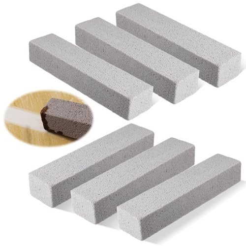 Everdro Block Lot de 6 blocs de nettoyage pour pierre ponce pour barbecue, pierre ponce, barbecue, pierre ponce, nettoyage de barbecue, cuisine, four, pierre ponce