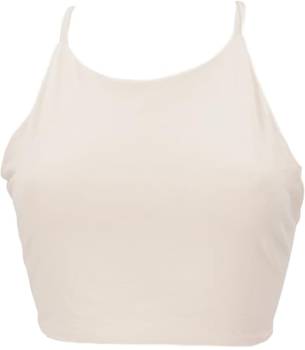 GURU SHOP Bikini Top aus Bio-Baumwolle, Boho Top, Pixi Top, Yogatop, Bindetop - Sand, Damen