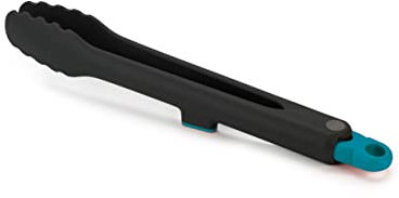 Joseph Joseph Duo Verriegelung Kitchen -Lebensmittelzange zum Kochen, hitzebeständig und mit integriertem Werkzeugruhe, dunkler Opal