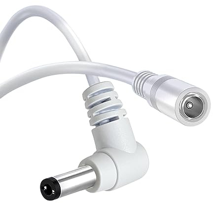 Tonton 3 Meter Verlängerungskabel für ABUS WiFi Pan-Tilt Outdoor Camera PPIC42520/ABUS WiFi Outdoor Camera PPIC44520, GENBOLT ieGeek ZS-GQ2 Kamera 5,5*2,1mm, 90 Grad L-Stecker, für Überwachungskameras