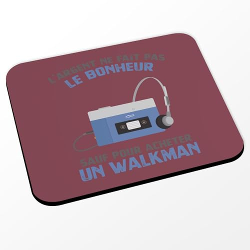 Tappetino per mouse rosso – Radio Cassette – Argento non fa la felicità – (dimensioni 24 x 20 cm)