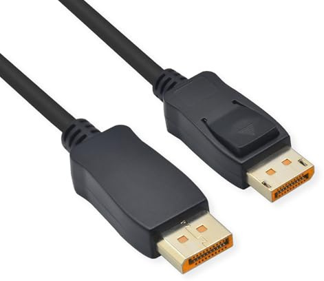 ROLINE DisplayPort Cable, v2.1, 16K, DP ST - ST, Black, 1 m