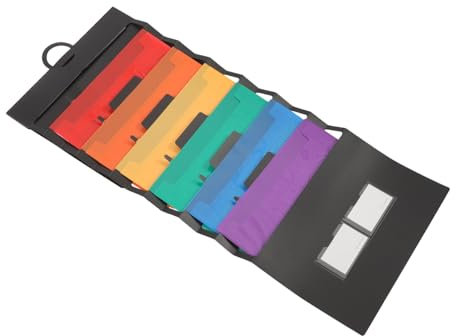 COHEALI Regenbogen-akkordeontasche Hängender Papierorganisator Taschendiagramm Zur Dateispeicherung Aktentaschenständer Aus Kunststoff Zeitschriftensammler Tragbar Ring Pp