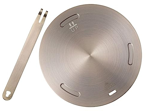 PRETYZOOM 1set Stainless Steel Induction Cooktop Adapter Plate Heat Diffuser for Gas Electric Stoves Rose Gold Upgrade Heat Converter Disk for Non-induction Cookware