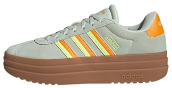 adidas Damen VL Court Bold Shoes, Linen Green/Crew Orange/Hi-Res Yellow, 36 EU