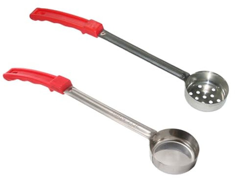 WATIIFUFU 2piezas Cuchara De Porción Inoxidable Para Salsa De Pizza y Cocina Mango Colgante