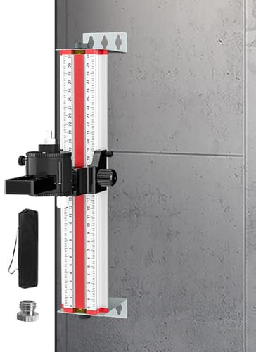 Wandhalterung für Nivelliergerät, Nivellier-Wandhalterung - Hochleistungs-Nivellierhalter - Nivellierwerkzeughalterung, Nivellierstange aus Aluminiumlegierung, Nivellierhalterung verstellbar für präzi