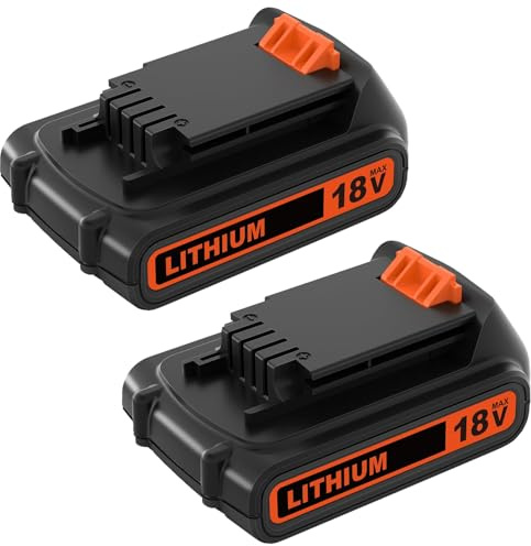 Exemoro 3000mAh Replacement Battery for Black Decker 18V 3.0Ah Battery BL2018 LBXR20 LBXR2020-OPE LB20 LBX20 BL2018-XJ 194205-3 194309-1 194204-5 196399-0 196667 3-6 LXT-400