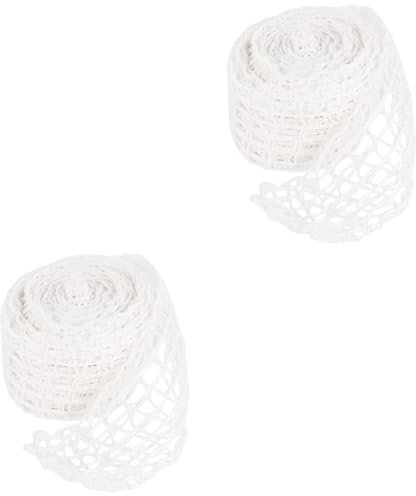 Garneck 2 Rollen Sauce Elbow Net Set Rindernetz Fleisch Metzger Schnur sommerliche Wursthülle Geflügelnetz Steaknetz mutfak aksesuarları kitchen zubehör wurst netz Wursthüllen ， Weiß