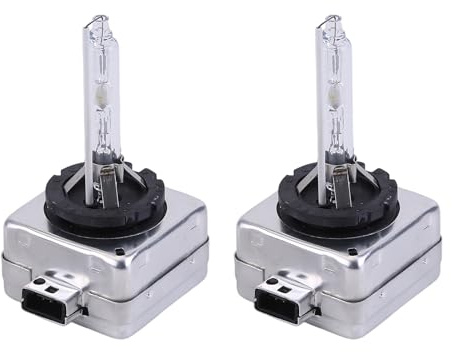 Asudaro D1S Xenon-Birne Ersatz, 2 Stück 63217217509 12V, 24V D1S Xenon Brenner Scheinwerferlampe 6000K Weißlicht 35W HID Fahrzeugscheinwerferbirne für ModelW204 S204