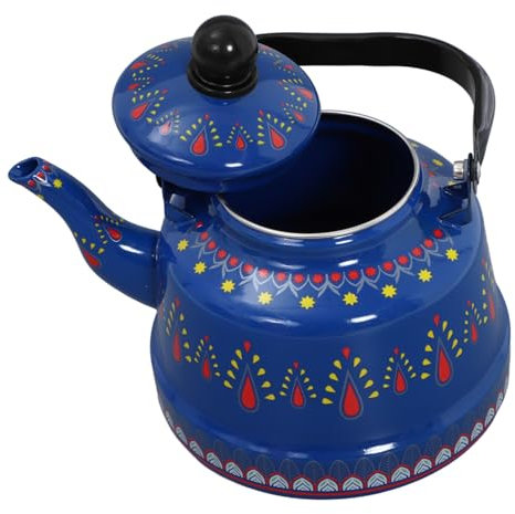 ABOOFAN Bouilloire En Émail Bouilloire À Induction Sur La Cuisinière Sifflante Théière À Thé En Émail Théière Pour Cuisinière À Thé