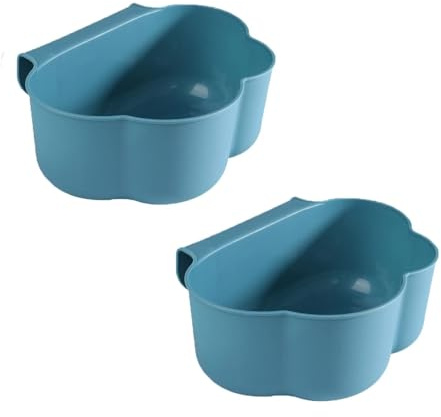 Kawaology Wickeltisch Organizer 2 Stück Küchenschrank Tür Hängende Abfallbehälter, wickeltisch organizer zum anhängen, Auffangschale für Küchenabfälle (blau)