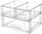 Vtopmart Paquete de 3 Cajas Organizadoras Apilables, Organizadores y Almacenamiento de Acrílico para Armarios, Cestas Almacenaje de Plástico para Baño