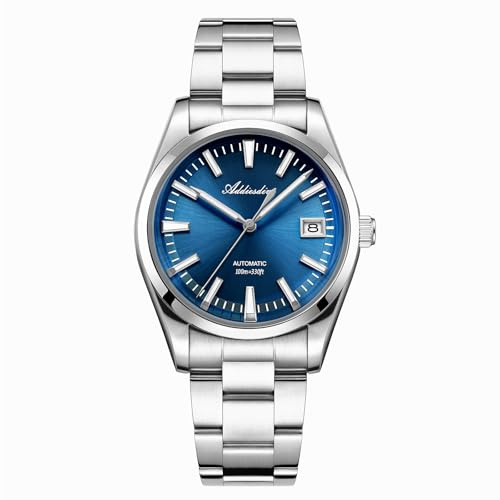 ADDIESDIVE Automatische Uhr Männer Luxus Uhr Herren 10 ATM Wasserdicht Uhr | Automatikuhr NH35A Blasenspiegelglas BGW9 Leuchtende Uhren Analoge Uhr Herren Mit Edelstahlarmband AD2077