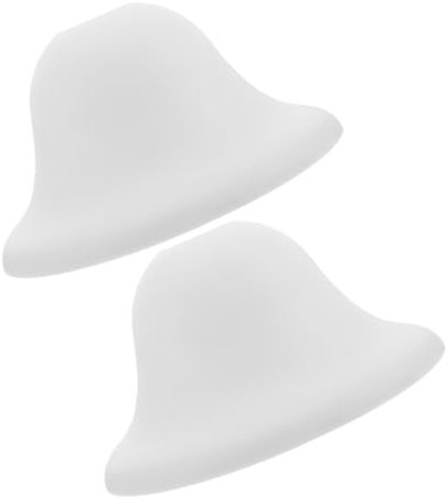 jojofuny Lot De 2 Abat-jours En Plastique Pour Ventilateur De Plafond Forme Champignon Pour Lampadaire Led Remplacement Forme Ronde Trou Central De 42 Mm