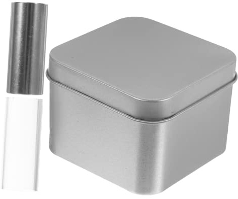 Gitarren Slide Stäbe 60mm 2 Stück für E-gitarre, Silber | Edelstahl und Acryl, Kompakt für Tasche, für Gitarrenliebhaber und Anfänger
