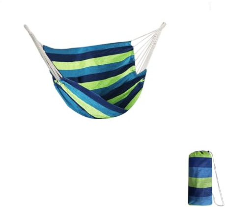 ANYOO Hängesessel für klappbarem Gestell,tragbares Hängestuhl für Indoor und Outdoor, Garten, Wohnzimmer, Schlafzimmer, Grün, 130x100cm