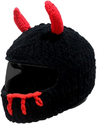 Devil Horn Couvre-casques pour moto Protection intégrale pour les conducteurs amusants