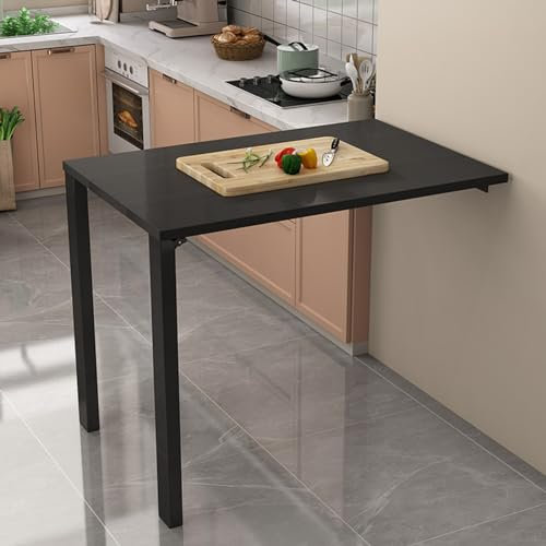 JCPQDWTD Klappbarer Wandtisch für Küche, Frühstücksbar, Kleiner Raum, Klapp-Esstisch mit Schreibtisch für Home Office, Garage, Garten, Waschküche, Edelstahl