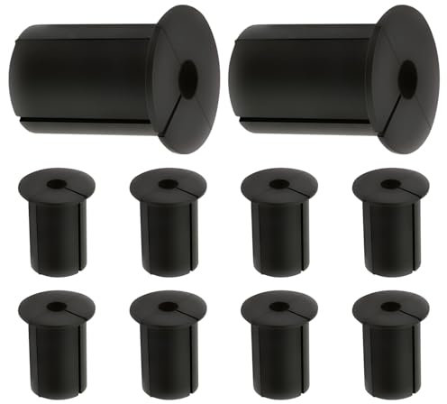 Cable Grommet Kit - 10 Pieces Silicone Cable Grommet Sockets | Wall Bushing Set for Ethernet, Network Cable, Cable Mounting Accessories for Desk, TV, , Cable Management Setup