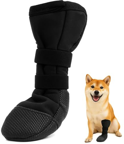 QckZee Pfotenschutz Hund Verletzung, Dog Paws Recovery Shoe(L), Haustierwunden bei Verhindern Hundeschuhe zur Erholung, Hundeschuhe Pfotenschutz für Den Heilungsschutz Nach Chirurgischen Eingriffen