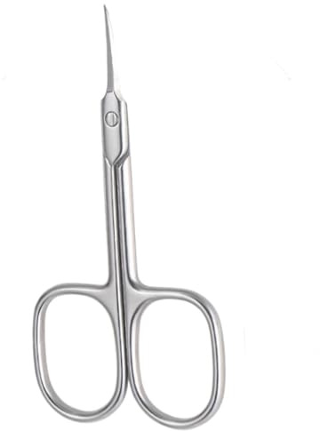 Ciseaux à cuticules professionnels pour manucure, petits ciseaux adaptés à la manucure, couteau à cuticules en acier inoxydable, argenté, BH01