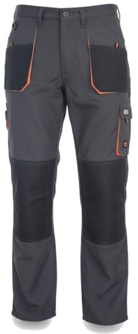 TAMS Basic Arbeitshose Herren Kniepolstertaschen 8 Taschen Arbeitskleidung verstärkte Nähte Bundhose Herren Arbeitshosen Knieschutztaschen 44-64