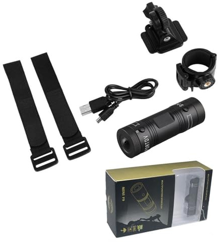 Aumotop Caméra de Cyclisme étanche 1080P, Casque Grand Angle, Caméra d'action pour Sports de Plein Air et Aventure
