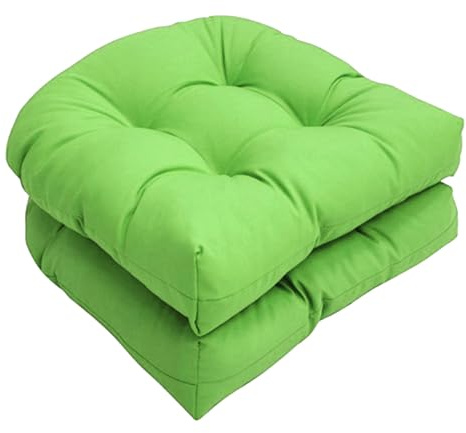 U-förmige Sitzkissen für Outdoor/Indoor Stühle, 2er Set Gartenstuhlkissen 48x48cm, dekorative Fellkissen für Terrasse und Terrasse