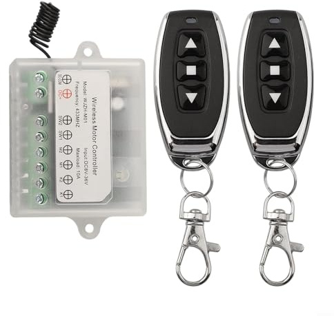 Glomc Motor inalámbrico para interruptor de control, funcionamiento remoto para CC 8 V, 12 V, 24 V, 36 V, carga máxima de 10 A para motor eficiente para control y cerraduras eléctricas para motor, luz