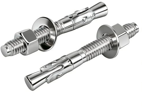 4 Stück Schwerlastdübel M12 x 80mm, Schwerlastanker M12 Edelstahl A2 V2A