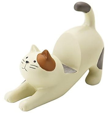 SB GOODS Cream Cat with Brown Ear Patch Smartphone Stand