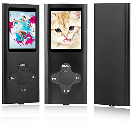 ES Traders® Reproductor de MP3 - Reproductores de MP3 con Memoria de 8 GB, Radio FM, grabadora de Voz y Recargable - Reproductor de música portátil de 4ª generación para niños y viajeros - Incluye