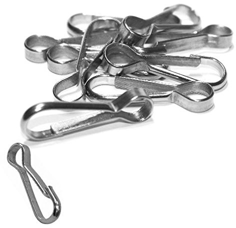 10 x Simplex Karabinerhaken 40 mm Edelstahl Schnapphaken Leinen Haken Hundeleinen Lederbandhaken V2A