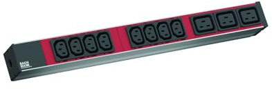 Bachmann 800.2332 11AC outlet(s) 1U Black, Red power distribution unit (PDU) - Power Distribution Units (PDUs) (Basic, 1U, Aluminium, Black, Red, 11 AC outlet(s), C20 coupler)