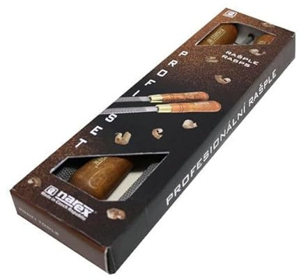 NAREX 854252 Holzfeilenset Feingewinde 200 mm 3-teilig