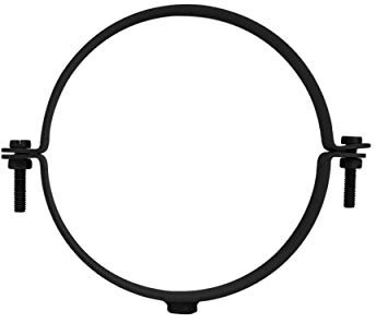 LANZZAS Kit de colliers de serrage pour tuyau de poêle, pour un diamètre DN 130 mm, couleur : noir - vous trouverez d'autres tuyaux de notre gamme ici.