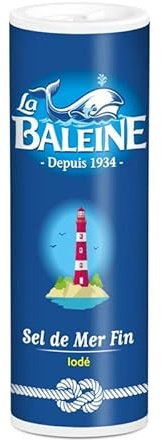 LA BALEINE - Salière Sel Fin 250G - Lot De 4