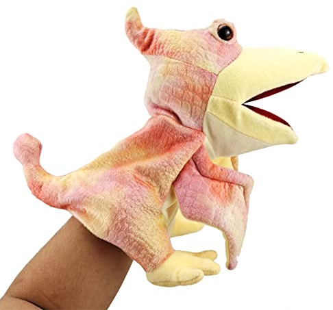 Dinosaurier Handpuppen Gefüllte Dino Spielzeug Realistisches Dinosaurier Spielzeug Cartoon Kuscheliges Stoffpuppen Plüschtier Dinosaurier Modell Spielzeug für Kinder Mädchen Jungen