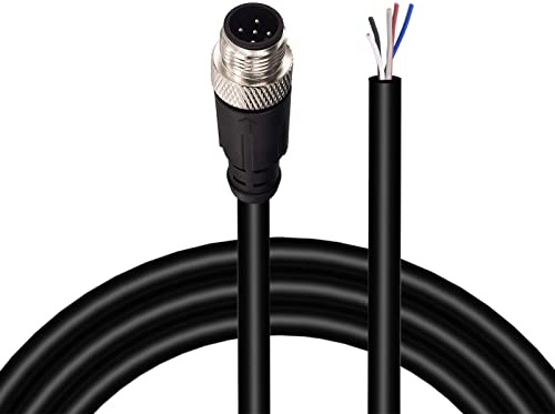 Lonlonty Anslutningskabel M12 Aeronautical Male 5 Pin Rak Vattentät Elektrisk Kabel Flygplanskontakt för industriell automationskontroll Fieldbus Modul 2M Enhetsnätverk