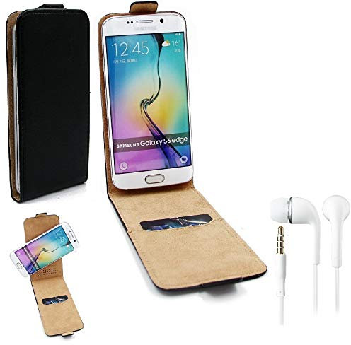 K-S-Trade Qualitativ & Innovativ Handyhülle + Kopfhörer Für Asus Zenfone 9 360° Flipstyle Schutzhülle Smartphone Tasche Case Flip Cover Schwarz
